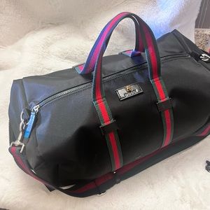 Black Canvas Techno Web Canvas Duffle